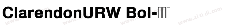ClarendonURW Bol字体转换